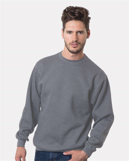 Bayside USA-Made Crewneck Sweatshirt 1102 #colormdl_Charcoal