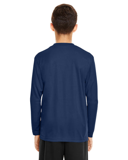 Team 365 Youth Zone Performance Long-Sleeve T-Shirt TT11YL #color_SPORT DARK NAVY
