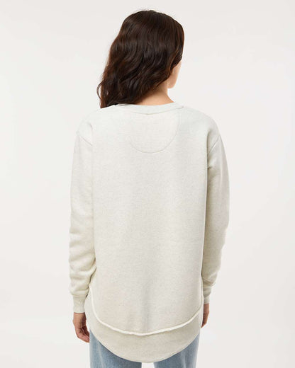 LAT Women's Weekend Fleece Crewneck Sweatshirt 3525 #colormdl_Natural Heather