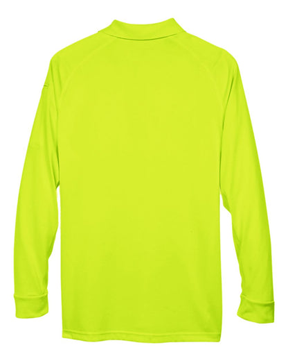Harriton Men's Advantage Long Sleeve Tactical Polo M211L #color_Safety Yellow