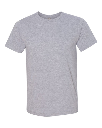 Bayside USA-Made 50/50 Fine Jersey T-Shirt 5010 #color_Heather Grey