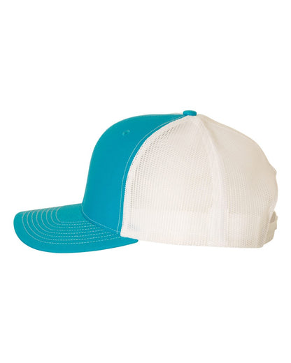 Richardson Snapback Trucker Cap 112 #color_Cyan/ White
