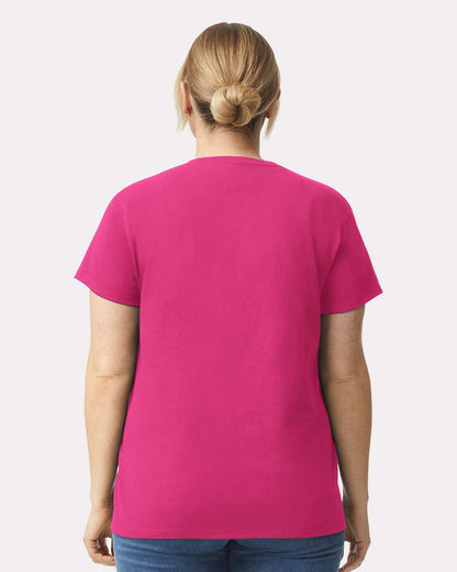 Gildan Women's Ultra Cotton® T-Shirt 2000L #colormdl_Heliconia