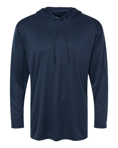 Badger B-Core Hooded Long Sleeve T-Shirt 4105 #color_Navy