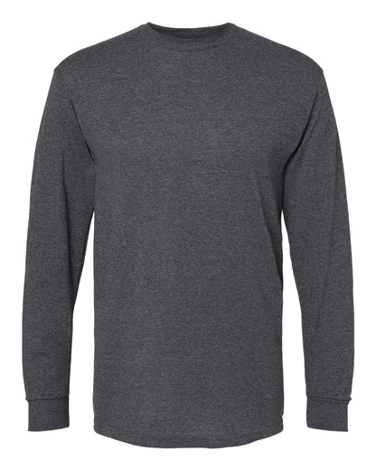 M&O Unisex Gold Soft Touch Long Sleeve T-Shirt 4820 #color_Dark Heather