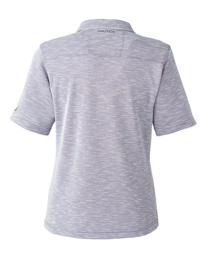 Nautica Women's Sun Surfer Slub Polo N17974 #color_Vintage Pebble