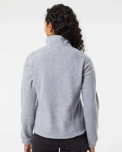 Burnside Women's Polar Fleece Full-Zip Jacket 5062 #colormdl_Heather Grey