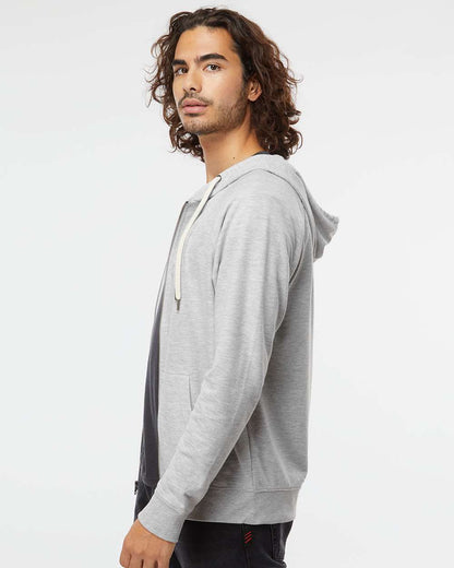 Independent Trading Co. Icon Lightweight Loopback Terry Full-Zip Hooded Sweatshirt SS1000Z #colormdl_Athletic Heather