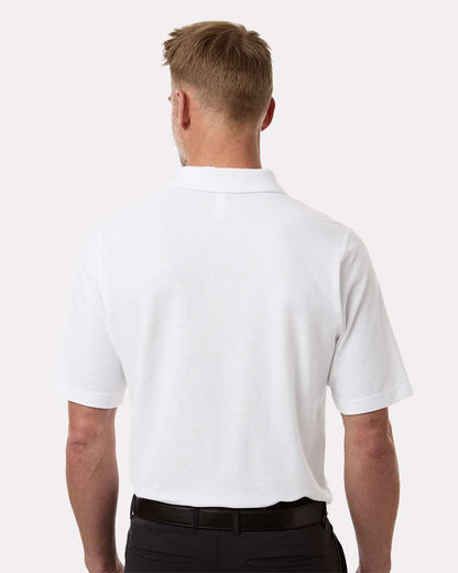 Harriton Men's Maverick CVC Pique Polo M105 #colormdl_White
