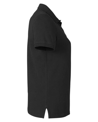 Harriton Women's Valiant Cotton Snag Protect Polo M205W #color_Black