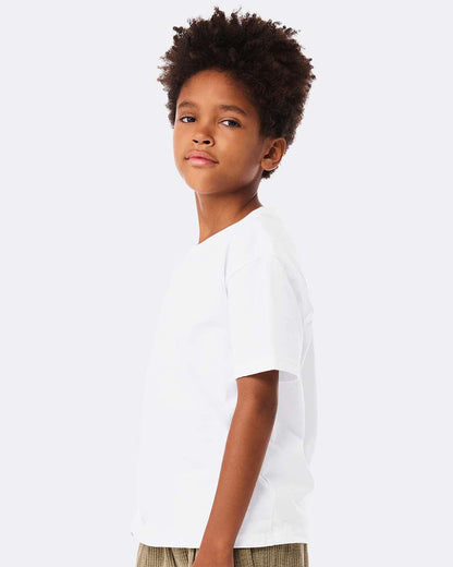 BELLA + CANVAS Youth 6oz. Heavyweight Tee 3010Y #colormdl_White