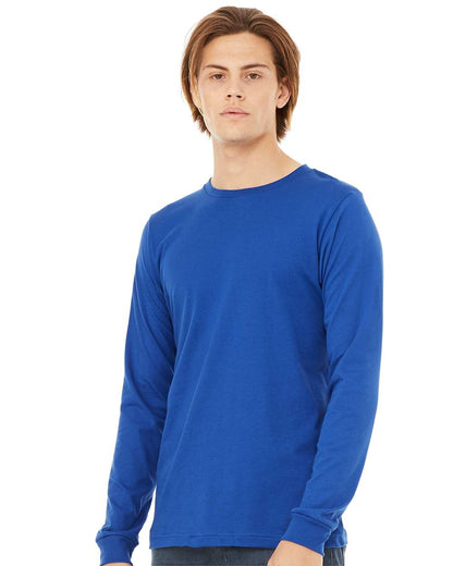 BELLA + CANVAS Jersey Long Sleeve Tee 3501 #colormdl_True Royal