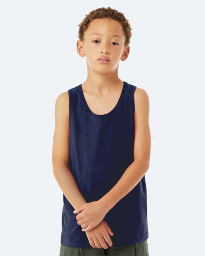 BELLA + CANVAS Youth Jersey Tank 3480Y #colormdl_Navy