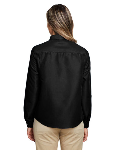 Harriton Women's Key West Performance Staff Shirt M580LW #colormdl_Black