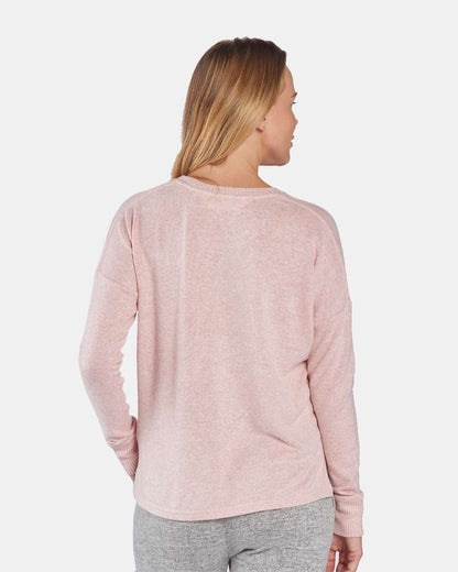 Boxercraft Women's Cuddle Fleece Boxy Crewneck Pullover L06 #colormdl_Blush Heather