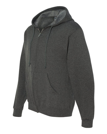 JERZEES Unisex NuBlend® Full-Zip Hooded Sweatshirt 993MR #color_Black Heather