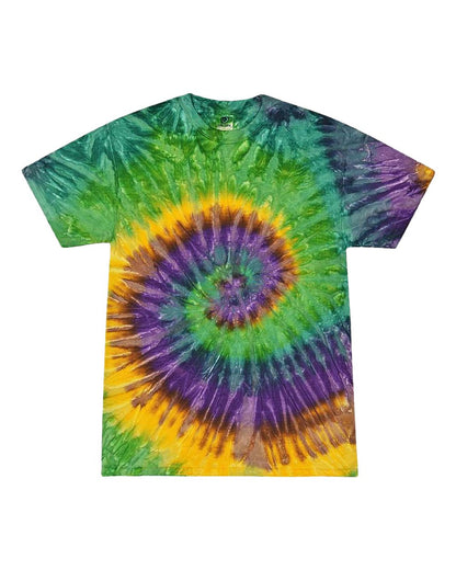 Colortone Youth Multi-Color Tie-Dyed T-Shirt 1000Y #color_Mardi Gras