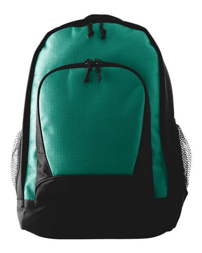 Augusta Sportswear Ripstop Backpack 1710 #color_Dark Green/ Black