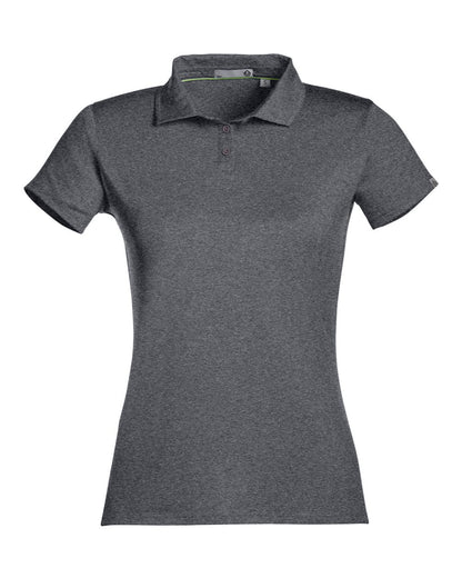 TASC Performance Inc Women's Air Lightweight Polo TW938 #color_Black Heather