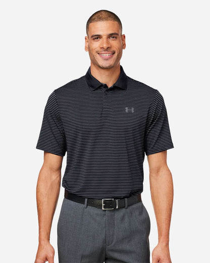 Under Armour Men's 3.0 Striped Perf Polo 1377376 #colormdl_Black_001