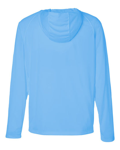 HUK Men's LoPro Pursuit Long Sleeve Hooded T-Shirt H12L010 #color_Marolina Blue