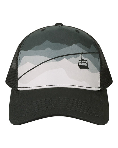 LOCALE Trucker Cap 5PTKR #color_Chairlift/ Black