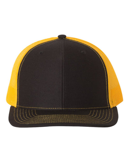 Richardson Snapback Trucker Cap 112 #color_Black/ Gold