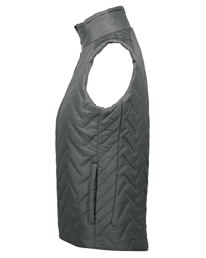 Holloway Women's Repreve® Eco Quilted Vest 229713 #color_Carbon