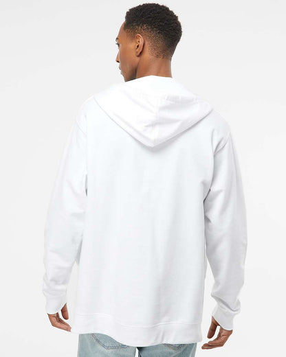 Independent Trading Co. Midweight Full-Zip Hooded Sweatshirt SS4500Z #colormdl_White