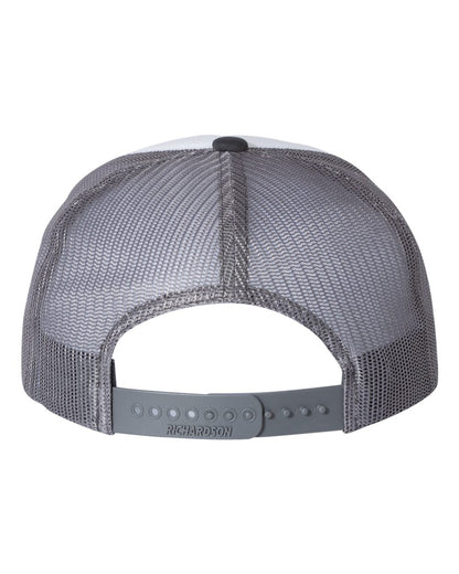 Richardson Foamie Trucker Cap 113 #color_White/ Charcoal