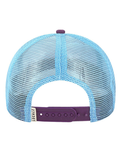 LOCALE Trucker Cap 5PTKR #color_Explorer White/ Plum