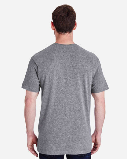 LAT Unisex Fine Jersey Tee 6901 #colormdl_Granite Heather
