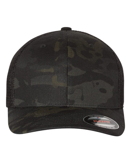 Flexfit Trucker Cap 6511 #color_Multicam Black/ Black