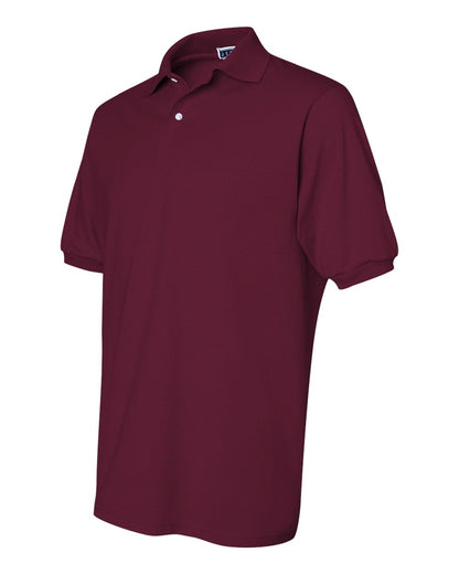 JERZEES Men's SpotShield® 50/50 Polo 437MSR #color_Maroon