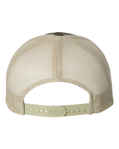 YP Classics Retro Trucker Cap 6606 #color_Brown/ Khaki