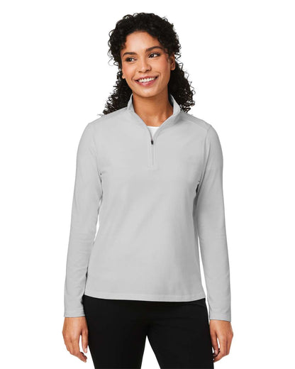 Devon & Jones Women's Raleigh Stretch Quarter-Zip Pullover DG425W #colormdl_Grey