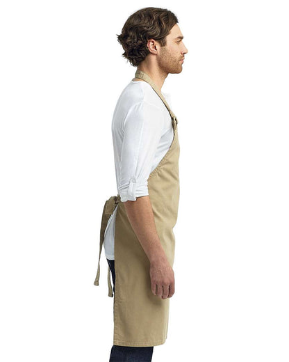 Artisan Collection by Reprime Calibre Heavy Cotton Canvas Bib Apron RP130 #colormdl_Khaki