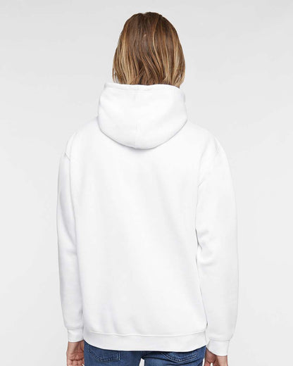 LAT Unisex Elevated Fleece Hoodie Sweatshirt 6926 #colormdl_White