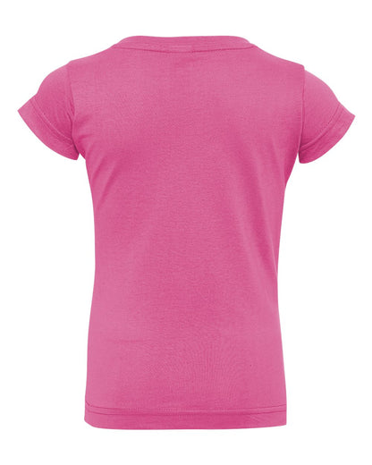 Rabbit Skins Toddler Girls Fine Jersey Tee 3316 #color_Raspberry