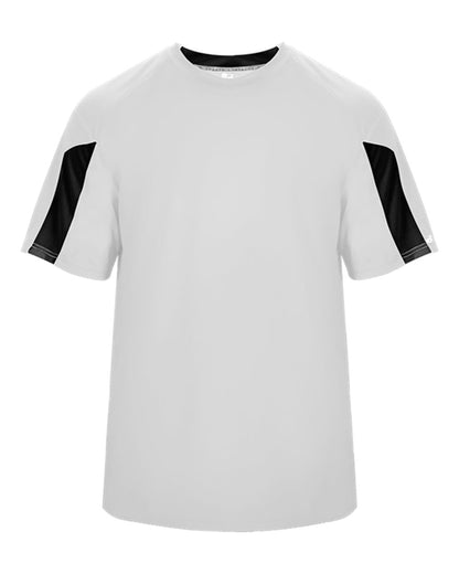 Badger Striker T-Shirt 4176 #color_White/ Black