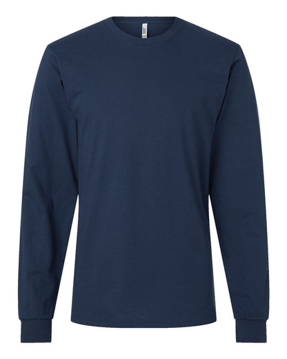 American Apparel Unisex Fine Jersey Long Sleeve Tee 2007 #color_Sea Blue