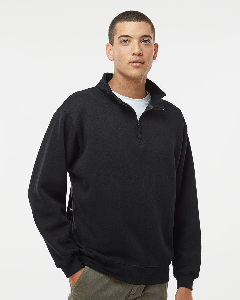 J. America Heavyweight Fleece Quarter-Zip Sweatshirt 8634