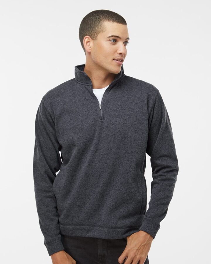 J. America Cosmic Fleece Quarter-Zip Sweatshirt 8614