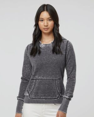 J. America Women's Zen Fleece Hooded Sweatshirt 8912