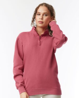 Comfort Colors Garment-Dyed Quarter Zip Sweatshirt 1580