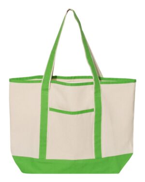 Q-Tees 34.6L Large Canvas Deluxe Tote Q1500